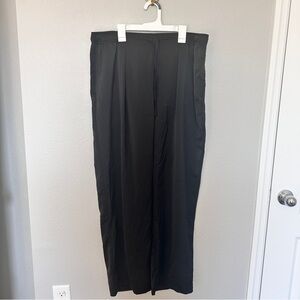 Uniqlo Black Satin Drape Pants